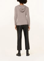 darling harbour Knit hoodie with cashmere, Color: BEIGE (Image 1)