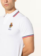 POLO RALPH LAUREN Piqué-Poloshirt Custom Slim Fit, Farbe: WEISS (Bild 1)