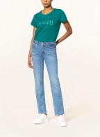LIU JO T-shirt with decorative gems , Color: DARK GREEN (Image 1)