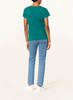 LIU JO T-shirt with decorative gems , Color: DARK GREEN (Image 1)