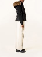 MONCLER Down vest BAIRON with faux fur, Color: BLACK (Image 1)