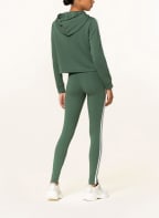 adidas Cropped-Hoodie , Farbe: DUNKELGRÜN/ WEISS (Bild 1)