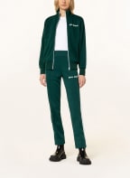 Palm Angels Training jacket with tuxedo stripe, Color: DARK GREEN (Image 1)