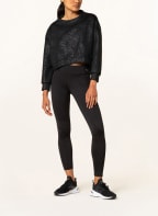 PUMA Cropped long sleeve shirt FASHION LUXE, Color: BLACK (Image 1)