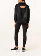 PUMA Cropped long sleeve shirt FASHION LUXE, Color: BLACK (Image 1)