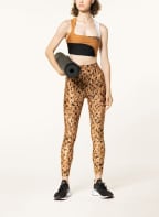 PUMA Sport-BH METALLIC STRAPPY, Farbe: SCHWARZ/ WEISS/ COGNAC (Bild 1)