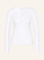 GUESS Henley shirt , Color: WHITE (Image 1)