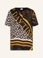 SPORTALM Blusenshirt im Materialmix, Farbe: SCHWARZ/ COGNAC (Bild 1)