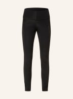 ULLI EHRLICH SPORTALM Leggings with tuxedo stripe, Color: BLACK (Image 1)