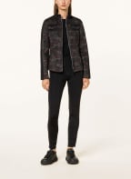 ULLI EHRLICH SPORTALM Leggings with tuxedo stripe, Color: BLACK (Image 1)