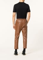 DRYKORN Hose MARO Extra Slim Fit in Lederoptik, Farbe: BRAUN (Bild 1)