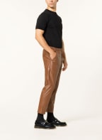DRYKORN Hose MARO Extra Slim Fit in Lederoptik, Farbe: BRAUN (Bild 1)