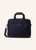 HACKETT LONDON Laptop bag, Color: BLUE/ DARK BROWN (Image 1)