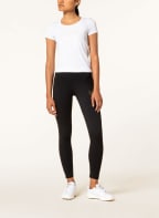 EA7 EMPORIO ARMANI 7/8-Leggings mit Schmucksteinen, Farbe: SCHWARZ (Bild 1)