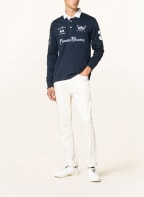 LA MARTINA Knit polo shirt comfort fit, Color: DARK BLUE/ WHITE (Image 1)