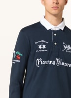 LA MARTINA Knit polo shirt comfort fit, Color: DARK BLUE/ WHITE (Image 1)