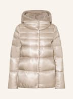HERNO Daunenjacke mit abnehmbarer Kapuze aus Kunstpelz , Farbe: CREME (Bild 1)