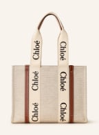 Chloé Shopper WOODY , Farbe: WHITE - BROWN (Bild 1)