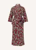 DIANE VON FURSTENBERG Wickelkleid MADALENA mit Seide , Farbe: DUNKELROT/ CREME/ DUNKELBRAUN (Bild 1)