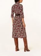 DIANE VON FURSTENBERG Wickelkleid MADALENA mit Seide , Farbe: DUNKELROT/ CREME/ DUNKELBRAUN (Bild 1)