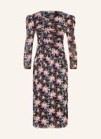 DIANE VON FURSTENBERG Kleid BARBARA mit 3/4-Arm, Farbe: SCHWARZ/ HELLBLAU/ ORANGE (Bild 1)