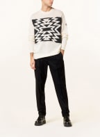 MONCLER Sweater with mohair, Color: WHITE/ BLACK (Image 1)