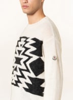 MONCLER Sweater with mohair, Color: WHITE/ BLACK (Image 1)
