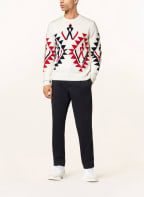 MONCLER Sweater, Color: ECRU/ DARK BLUE/ DARK RED (Image 1)