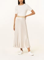 WEEKEND MaxMara Plisseerock GAVINO, Farbe: CREME (Bild 1)