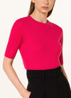 MaxMara STUDIO Kurzarm-Pullover FANTINO mit Seide, Farbe: PINK (Bild 1)