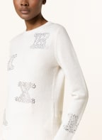 Max Mara Cashmere sweater MIA with decorative gems, Color: ECRU (Image 1)