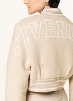 GIVENCHY Cropped-Blouson, Farbe: BEIGE/ WEISS (Bild 1)