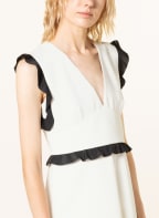 RED VALENTINO Kleid mit Rüschen, Farbe: WEISS/ SCHWARZ (Bild 1)