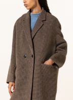 ISABEL MARANT Wollmantel EFEGOZI, Farbe: DUNKELBRAUN/ BRAUN/ CREME (Bild 1)