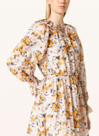 Magali Pascal Kleid ELAINNE mit Seide, Farbe: ORANGE/ ECRU/ SCHWARZ (Bild 1)