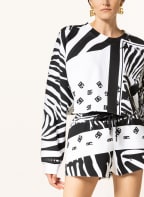DOLCE & GABBANA Cropped-Shirt, Farbe: WEISS/ SCHWARZ (Bild 1)