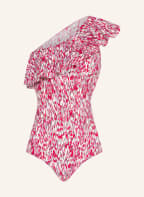 ISABEL MARANT ÉTOILE One-Shoulder-Badeanzug SICILYA , Farbe: FUCHSIA/ PINK/ CREME (Bild 1)
