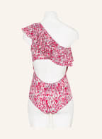 ISABEL MARANT ÉTOILE One-Shoulder-Badeanzug SICILYA , Farbe: FUCHSIA/ PINK/ CREME (Bild 1)