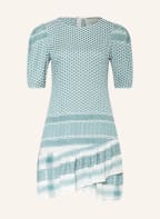 SUMMERY COPENHAGEN Kleid OLIVIA, Farbe: PETROL/ WEISS (Bild 1)