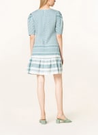 SUMMERY COPENHAGEN Kleid OLIVIA, Farbe: PETROL/ WEISS (Bild 1)