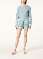 SUMMERY COPENHAGEN Shorts, Farbe: WEISS/ PETROL (Bild 1)