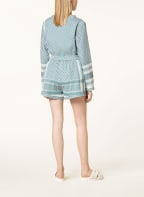 SUMMERY COPENHAGEN Shorts, Farbe: WEISS/ PETROL (Bild 1)