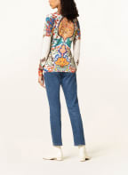 ETRO Pullover mit Seide und Cashmere, Farbe: CREME/ ROT/ BLAU (Bild 1)