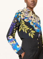 ETRO Hemdbluse aus Seide, Farbe: SCHWARZ/ BLAU/ ECRU (Bild 1)
