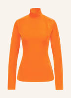 VICTORIABECKHAM Rollkragenshirt aus Samt, Farbe: NEONORANGE (Bild 1)