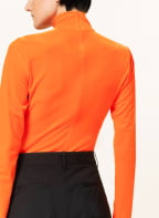 VICTORIABECKHAM Rollkragenshirt aus Samt, Farbe: NEONORANGE (Bild 1)