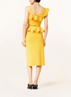 Alexander McQUEEN Cropped knit top with frills, Color: YELLOW (Image 1)