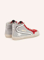 GOLDEN GOOSE Hightop-Sneaker SLIDE, Farbe: GRAU/ DUNKELROT/ WEISS (Bild 1)