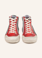 GOLDEN GOOSE Hightop-Sneaker SLIDE, Farbe: GRAU/ DUNKELROT/ WEISS (Bild 1)