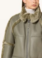 TIGER OF SWEDEN Lederjacke ALTES mit Lammfell, Farbe: HELLGRÜN (Bild 1)